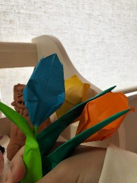 折り紙チューリップ